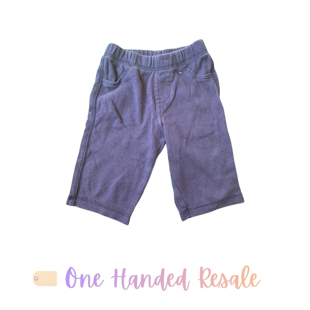 🐟 Carter's Kids Casual Blue Unisex Long Shorts Bottoms Boys Girls 3M